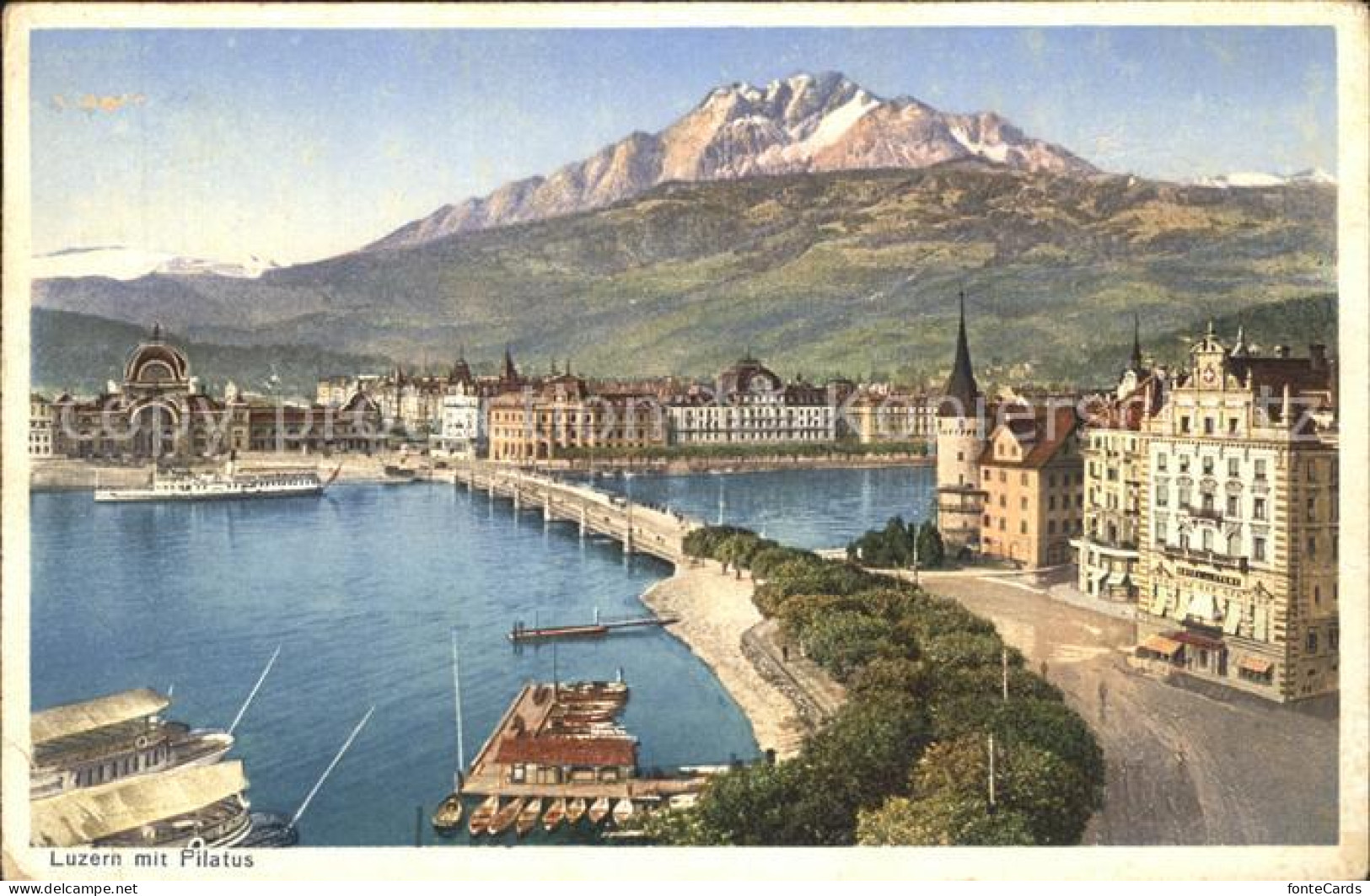 12318077 Luzern LU Bruecke Vierwaldstaettersee Pilatus Luzern - Autres & Non Classés