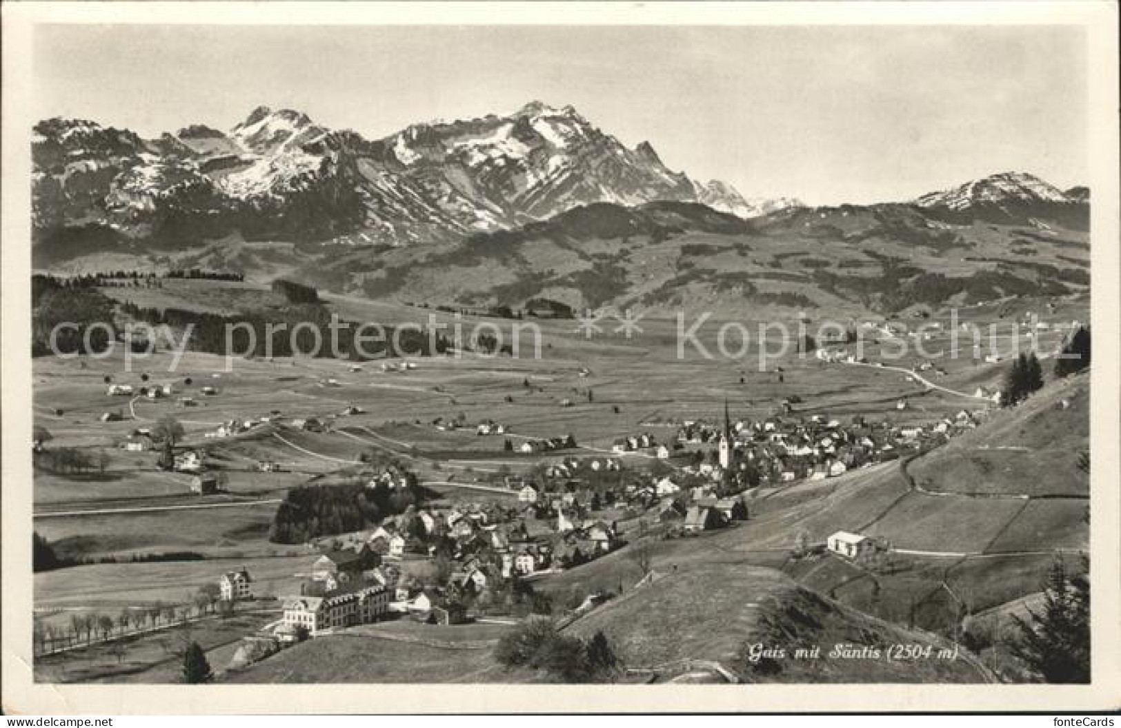 12316197 Gais AR Panorama Mit Saentis Appenzeller Alpen Gais - Otros & Sin Clasificación