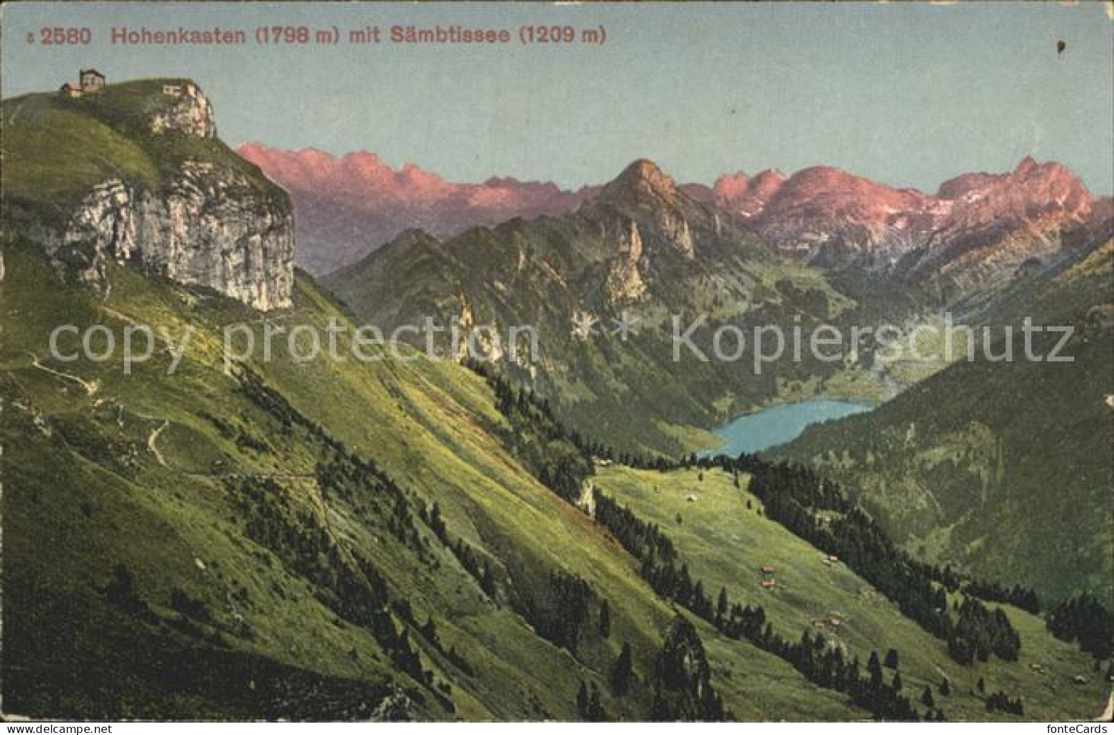 12316177 Appenzell IR Hohenkasten Mit Saembtissee Alpenpanorama Appenzell - Andere & Zonder Classificatie