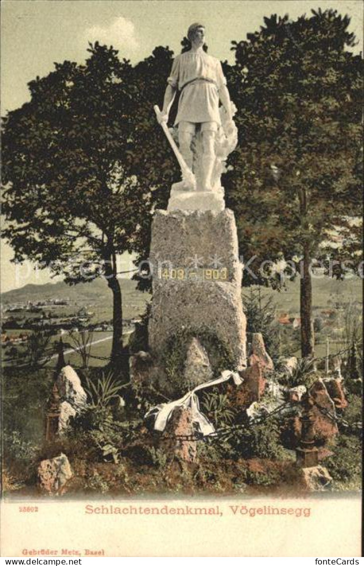 12316127 Voegelinsegg Speicher Schlachtendenkmal Statue Speicher - Other & Unclassified