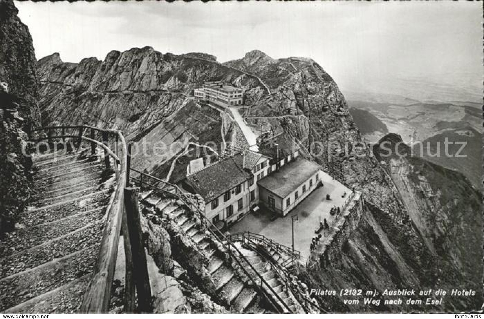 12316007 Pilatus Berghotels Vom Weg Nach Dem Esel Gebirgspanorama Pilatus - Autres & Non Classés