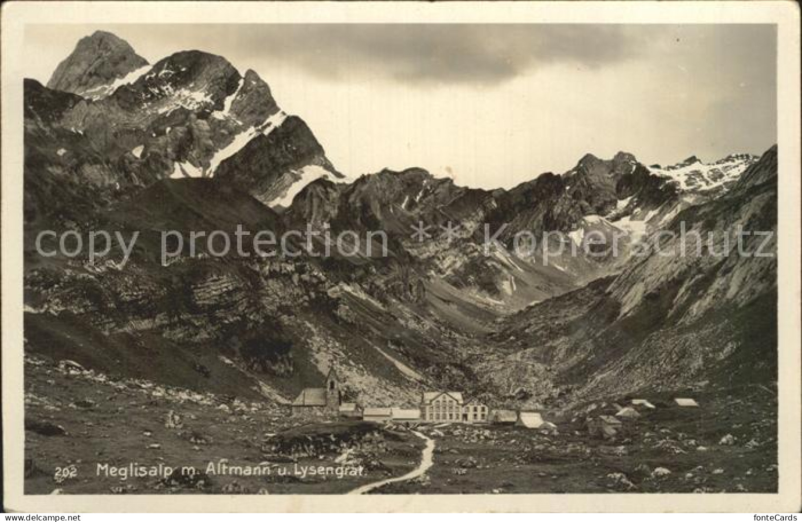 12315927 Meglisalp Mit Altmann Und Lysengrat Appenzeller Alpen Altmann Saentis - Other & Unclassified