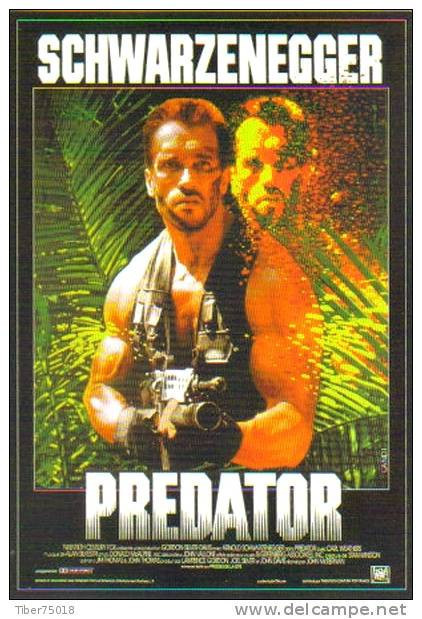 Carte Postale : Predator (Arnold Schwarzenegger) - Illustration Landi (1987) (affiche, Film, Cinéma) - Manifesti Su Carta