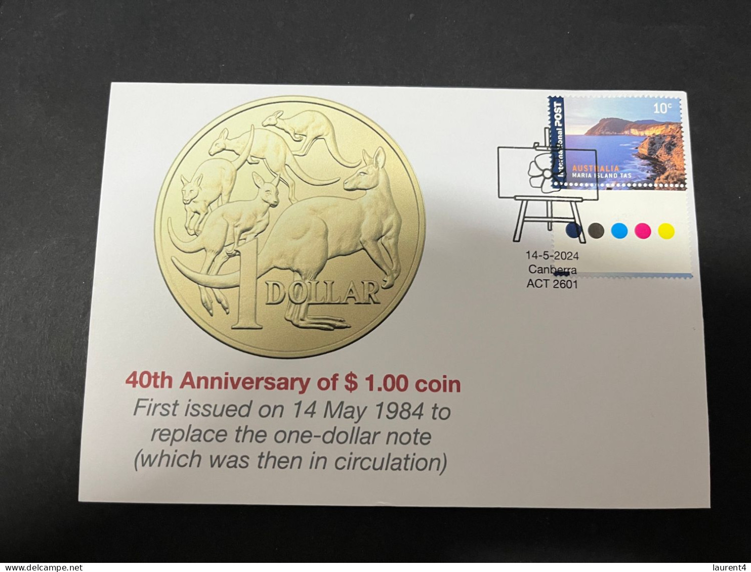 15-5-2024 (5 Z 12) Australia - 40th Anniversary Of The $ 1.00 Coin Released For 1st Time In Australia On 14-5-1984 - Munten