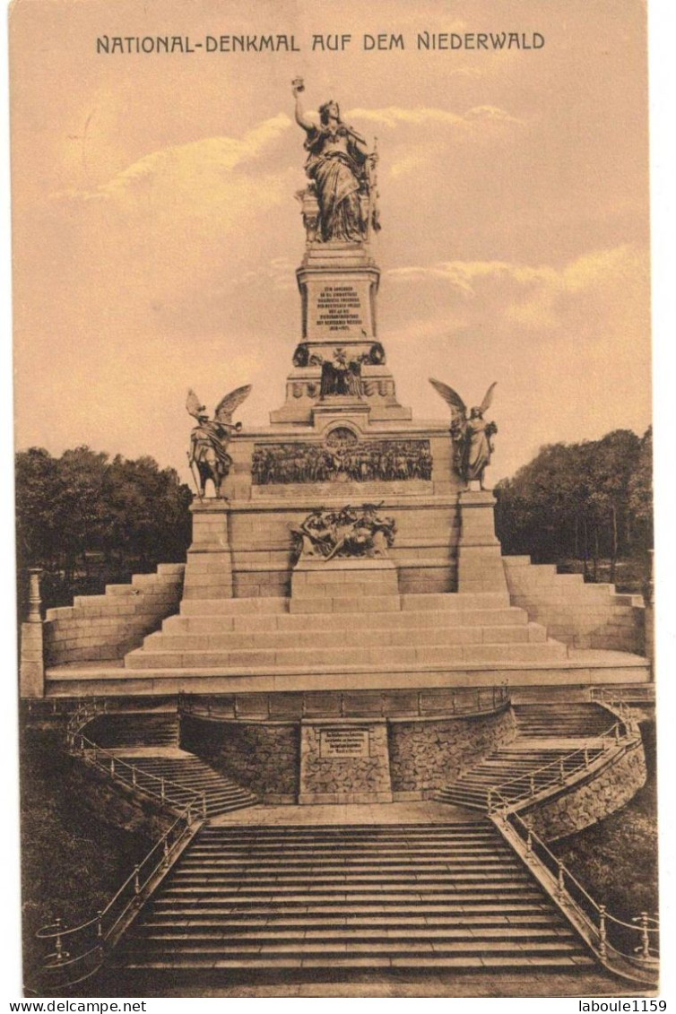 ALLEMAGNE DEUTSCHLAND HESSE RUEDESHEIM : NATIONAL DENKMAL AUF DEM NIEDERWALD - Rüdesheim A. Rh.