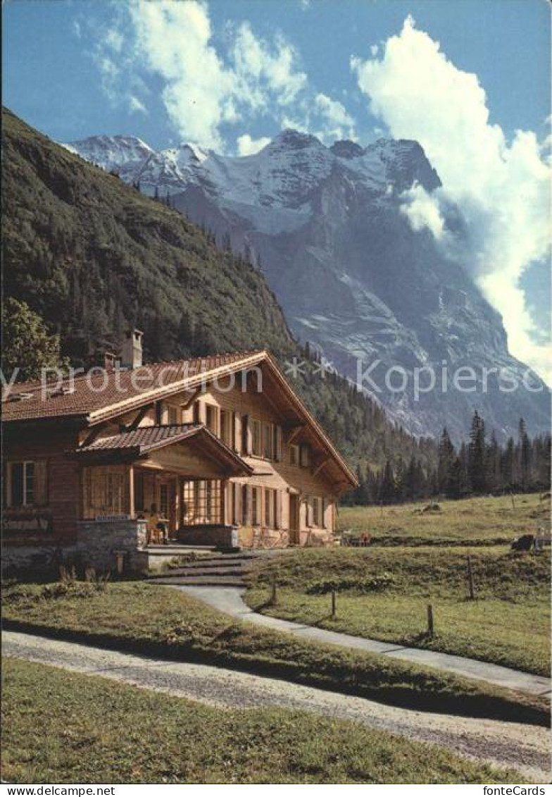 12278847 Meiringen BE Hotel Chalet Schwarzwald Alp Wetterhorn Berner Alpen Meiri - Andere & Zonder Classificatie