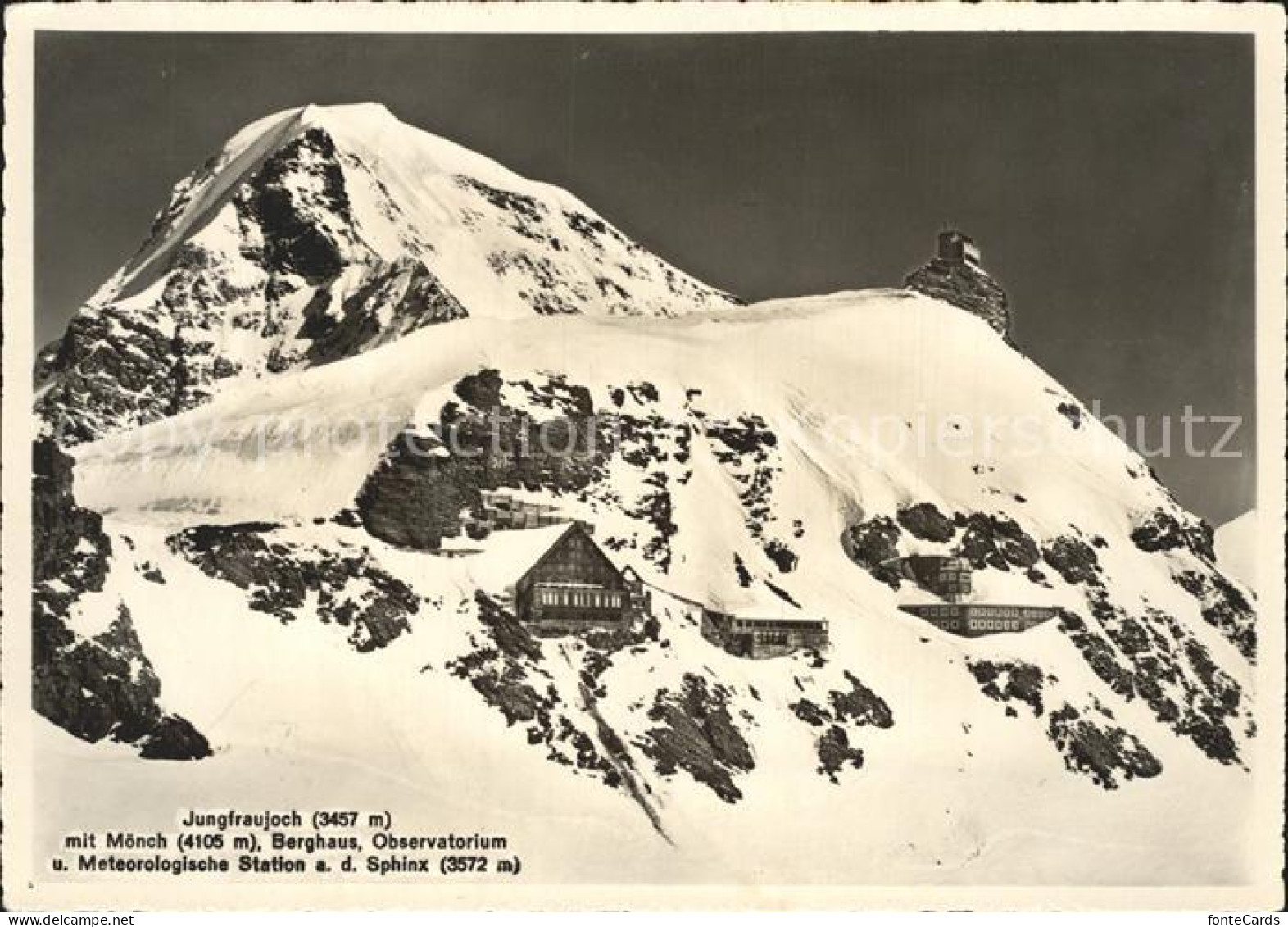 12276887 Jungfraujoch Mit Moench Berghaus Observatorium  Jungfraujoch - Other & Unclassified