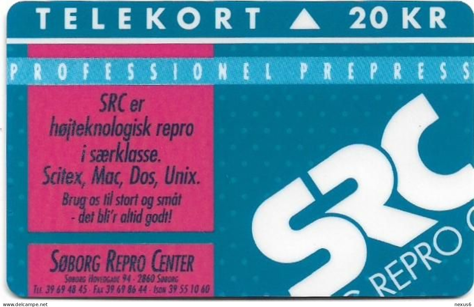 Denmark - KTAS - Soeborg Repro Center - TDKP064 - 02.1994, 2.000ex, 20kr, Used - Denmark