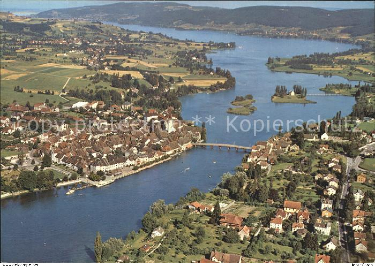 12266387 Stein Rhein Untersee Fliegeraufnahme Stein Am Rhein - Sonstige & Ohne Zuordnung