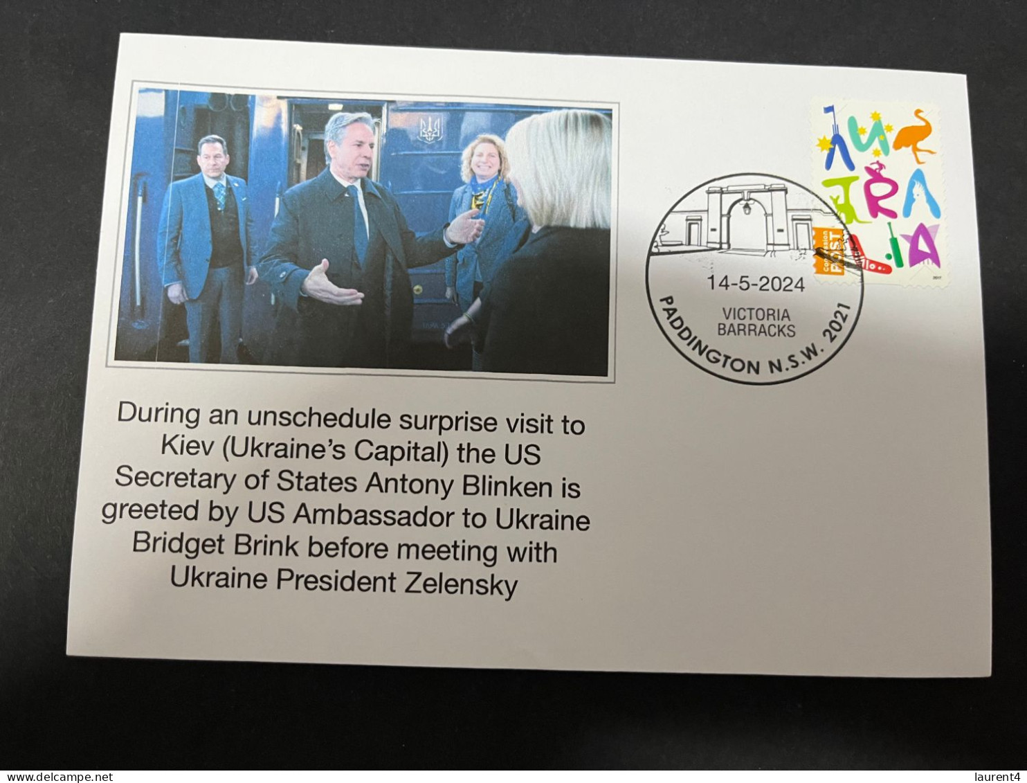 15-5-2024 (5 Z 12) Ukraine War -US Secretary Of States A. Blinken Surpise Visit To Kiev & Meeting With President Zelesky - Militaria