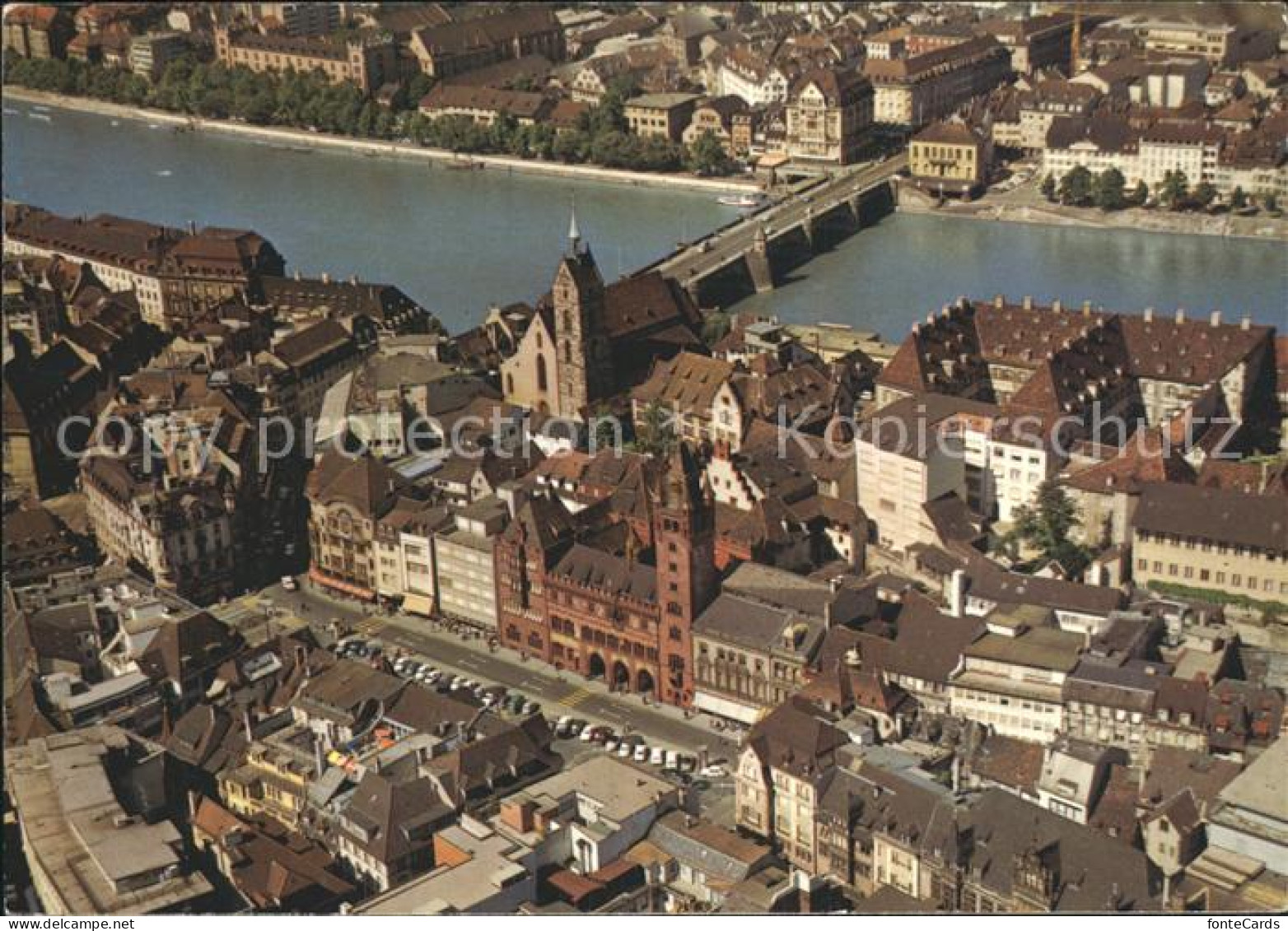 12257647 Basel BS Innenstadt Rheinbruecke Fliegeraufnahme Basel BS - Other & Unclassified