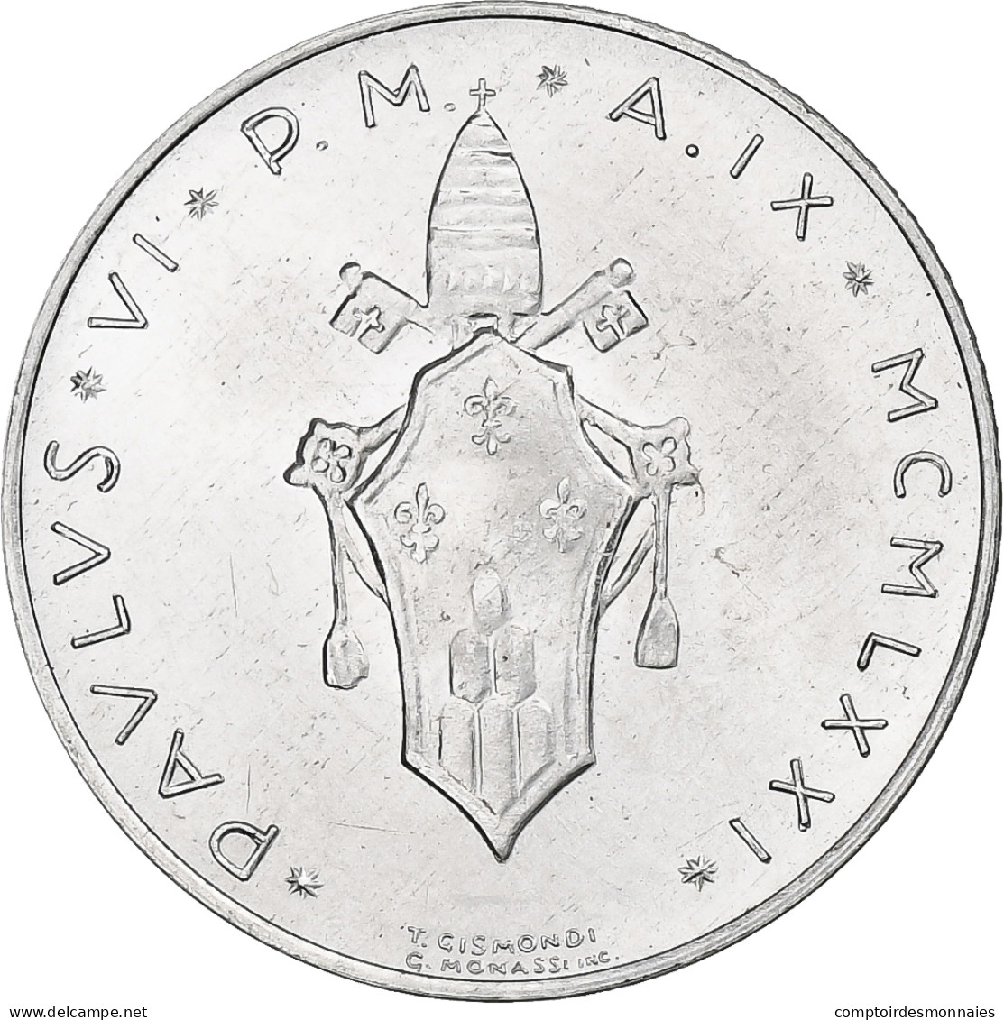 Vatican, Paul VI, 2 Lire, 1971 (Anno IX), Rome, Aluminium, SPL+, KM:117 - Vatikan
