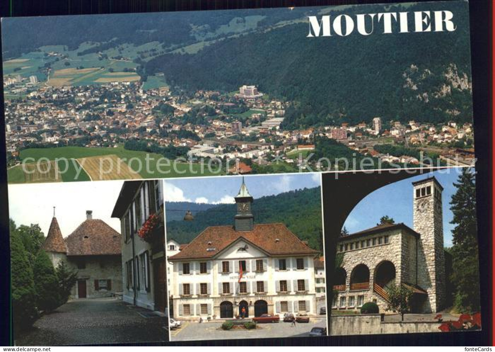 12249277 Moutier BE Fliegeraufnahme Hotel De Ville Motive  - Other & Unclassified