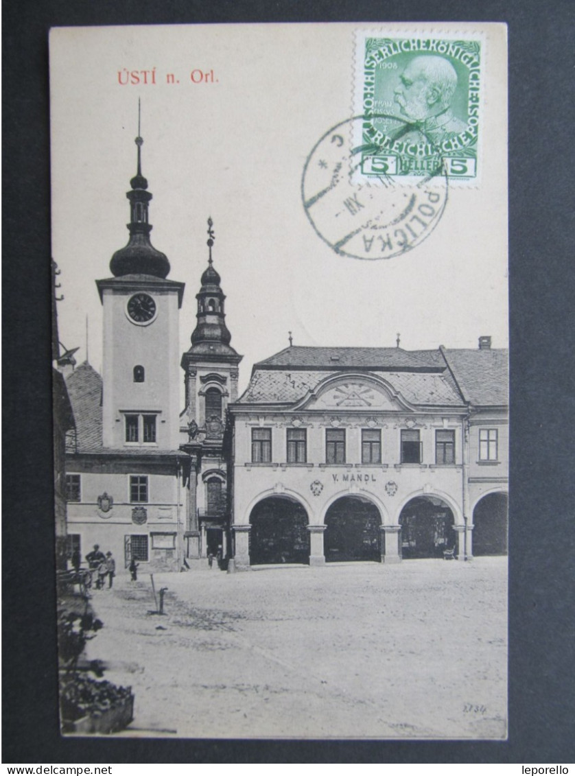 AK Ústí Nad Orlicí Wildenschwert 1912 Nach Mailand  // P9796 - Czech Republic