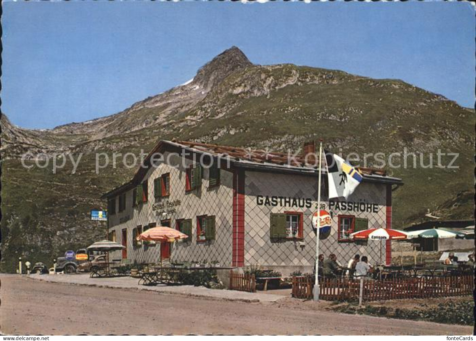 12231047 Oberalp Gasthaus Passhoehe Piz Tiarms  Oberalp - Autres & Non Classés