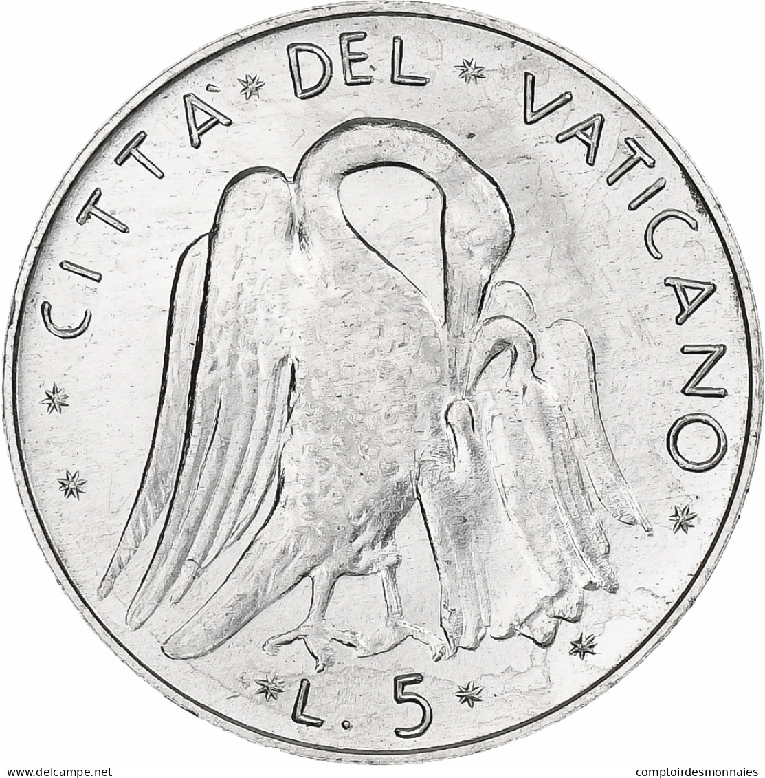 Vatican, Paul VI, 5 Lire, 1971 (Anno IX), Rome, Aluminium, SPL+, KM:118 - Vaticaanstad