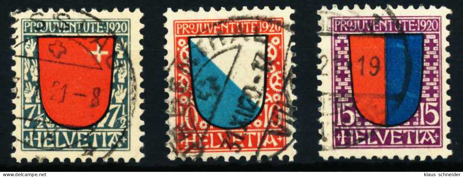 SCHWEIZ PRO JUVENTUTE Nr 153-155 Gestempelt X4C648A - Used Stamps