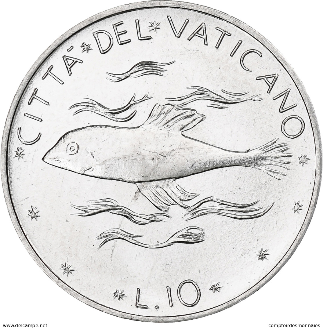 Vatican, Paul VI, 10 Lire, 1971 (Anno IX), Rome, Aluminium, SPL+, KM:119 - Vatican
