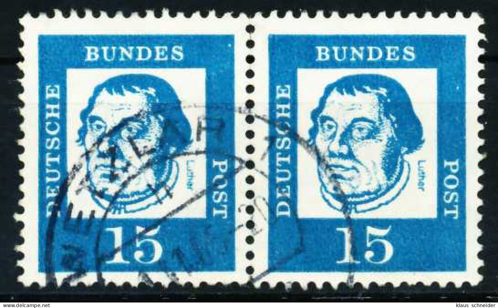 BRD DS BED. DEUT. Nr 351y Gestempelt WAAGR PAAR X580C12 - Used Stamps