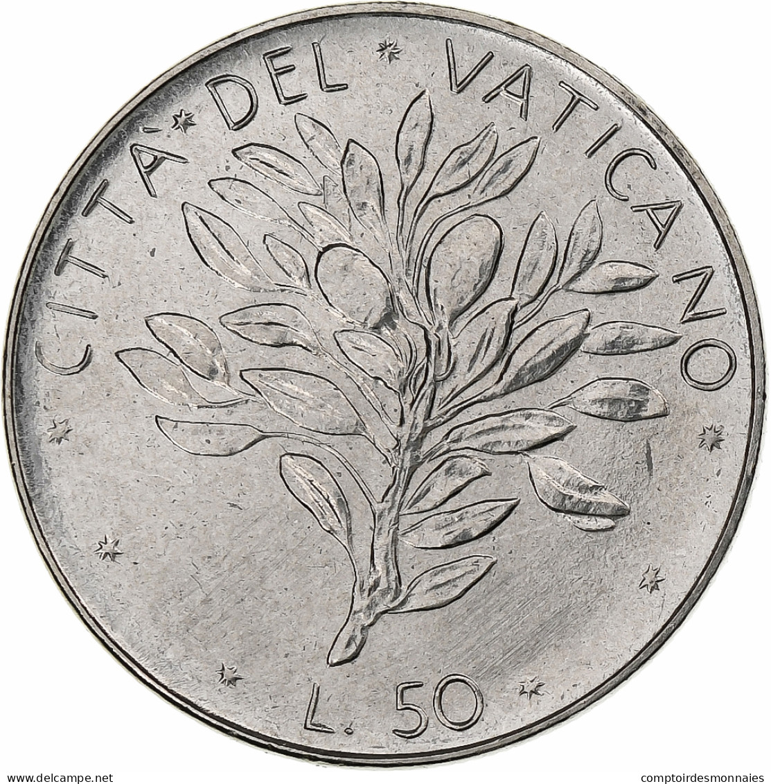 Vatican, Paul VI, 50 Lire, 1971 (Anno IX), Rome, Acier Inoxydable, SPL+, KM:121 - Vatikan