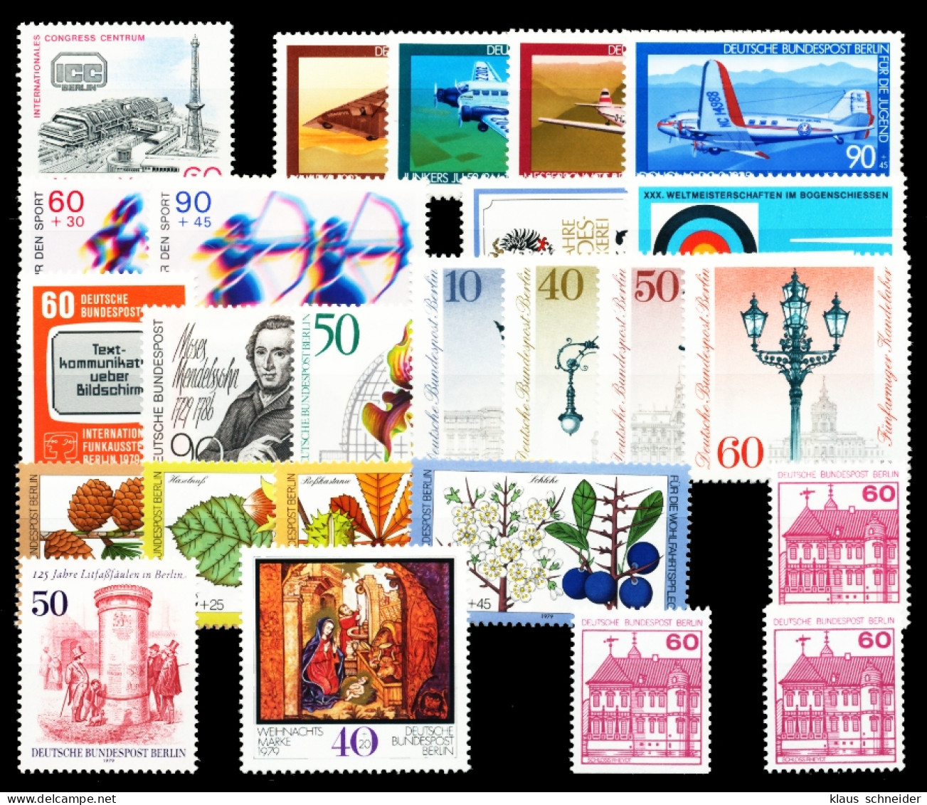 BERLIN Nr 591-613 Mit CD Postfrisch JAHRGANG X588AEE - Unused Stamps
