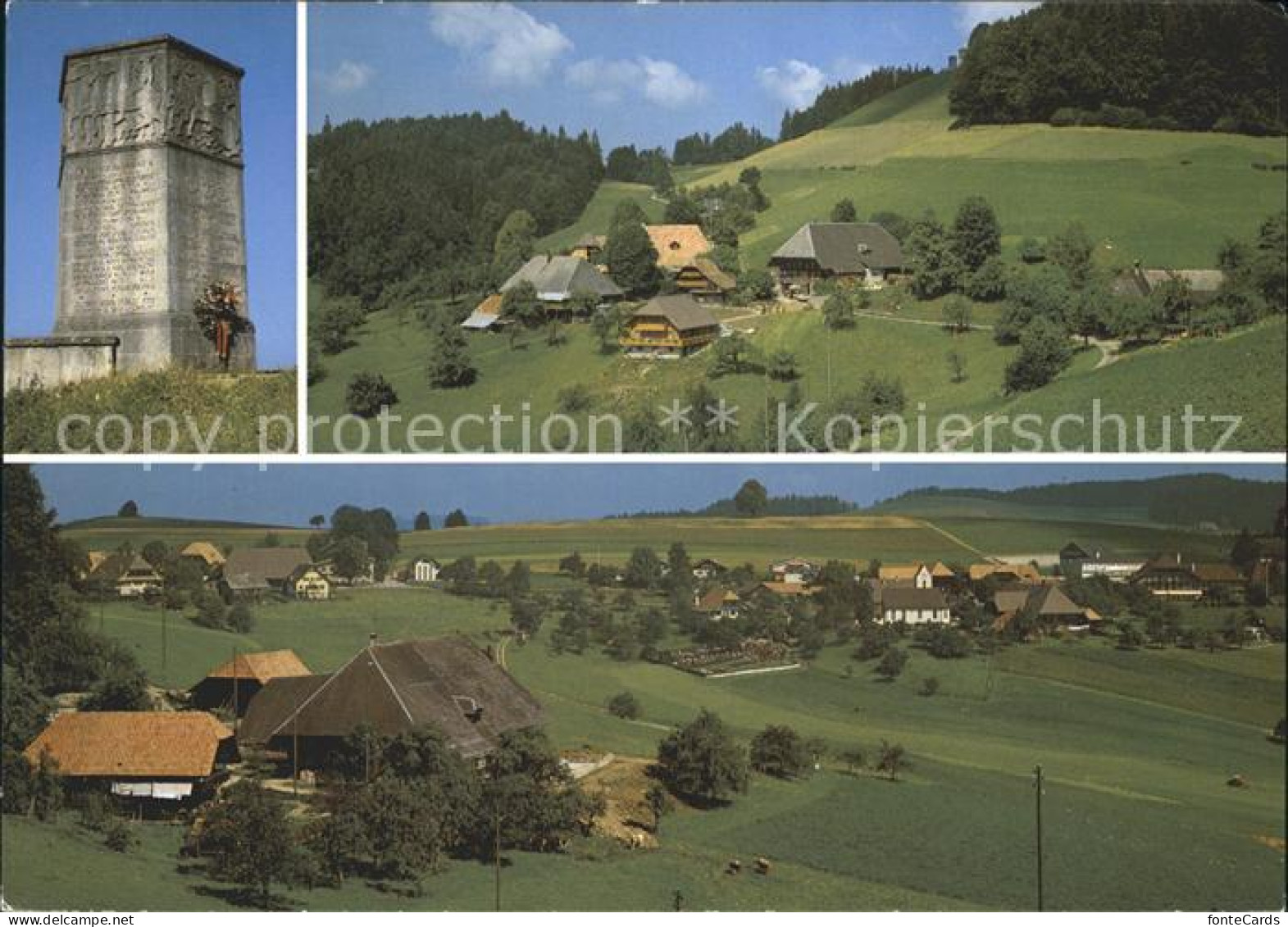 12222617 Affoltern Emmental Lueg Denkmal Dorfansicht Affoltern Emmental - Andere & Zonder Classificatie