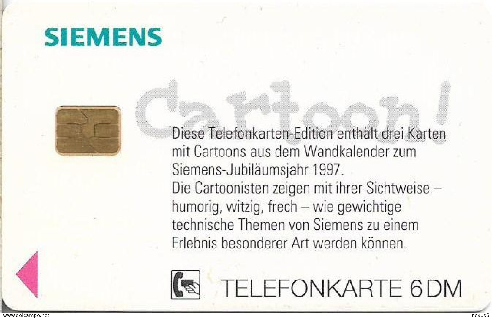 Germany - Siemens Cartoon Calendar 1997 - G. Gepp ''Österreich'' - O 1586 - 12.1996, 6DM, 3.500ex, Used - O-Series : Séries Client