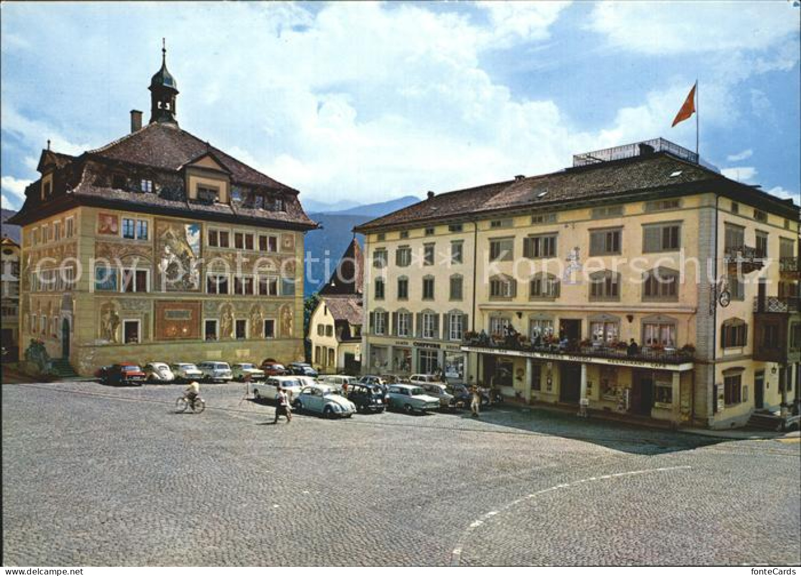 12221837 Schwyz Rathaus Hotel Wysses Roessli  Schwyz - Sonstige & Ohne Zuordnung