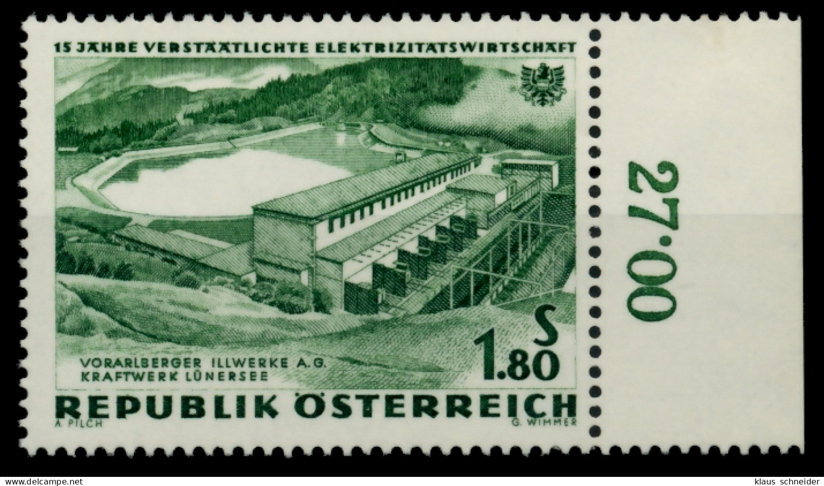 ÖSTERREICH 1962 Nr 1105 Postfrisch ORA X71454A - Unused Stamps