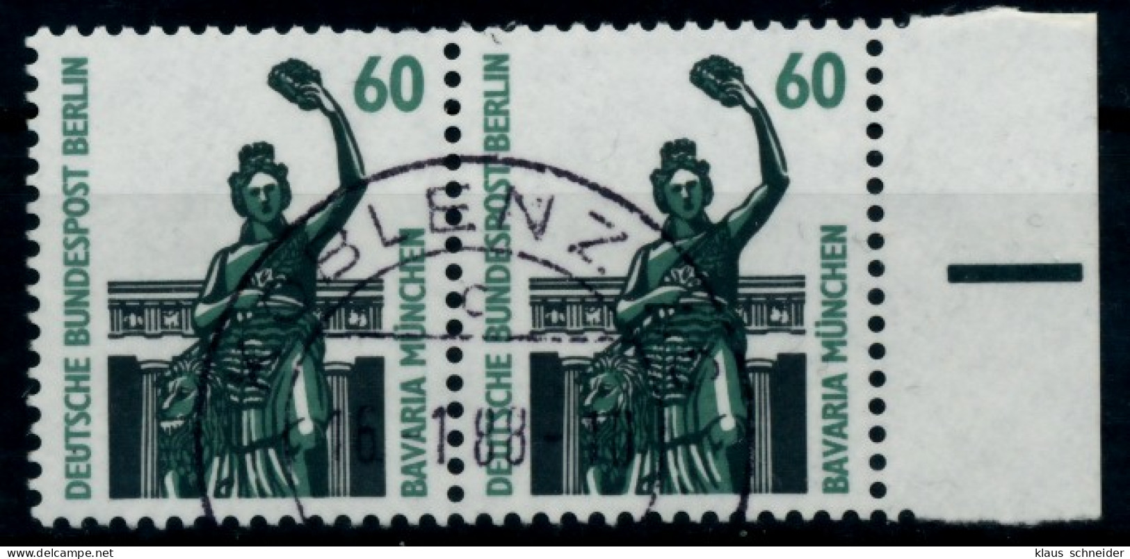 BERLIN DS SEHENSW Nr 795 Zentrisch Gestempelt WAAGR PAAR X73A19E - Used Stamps
