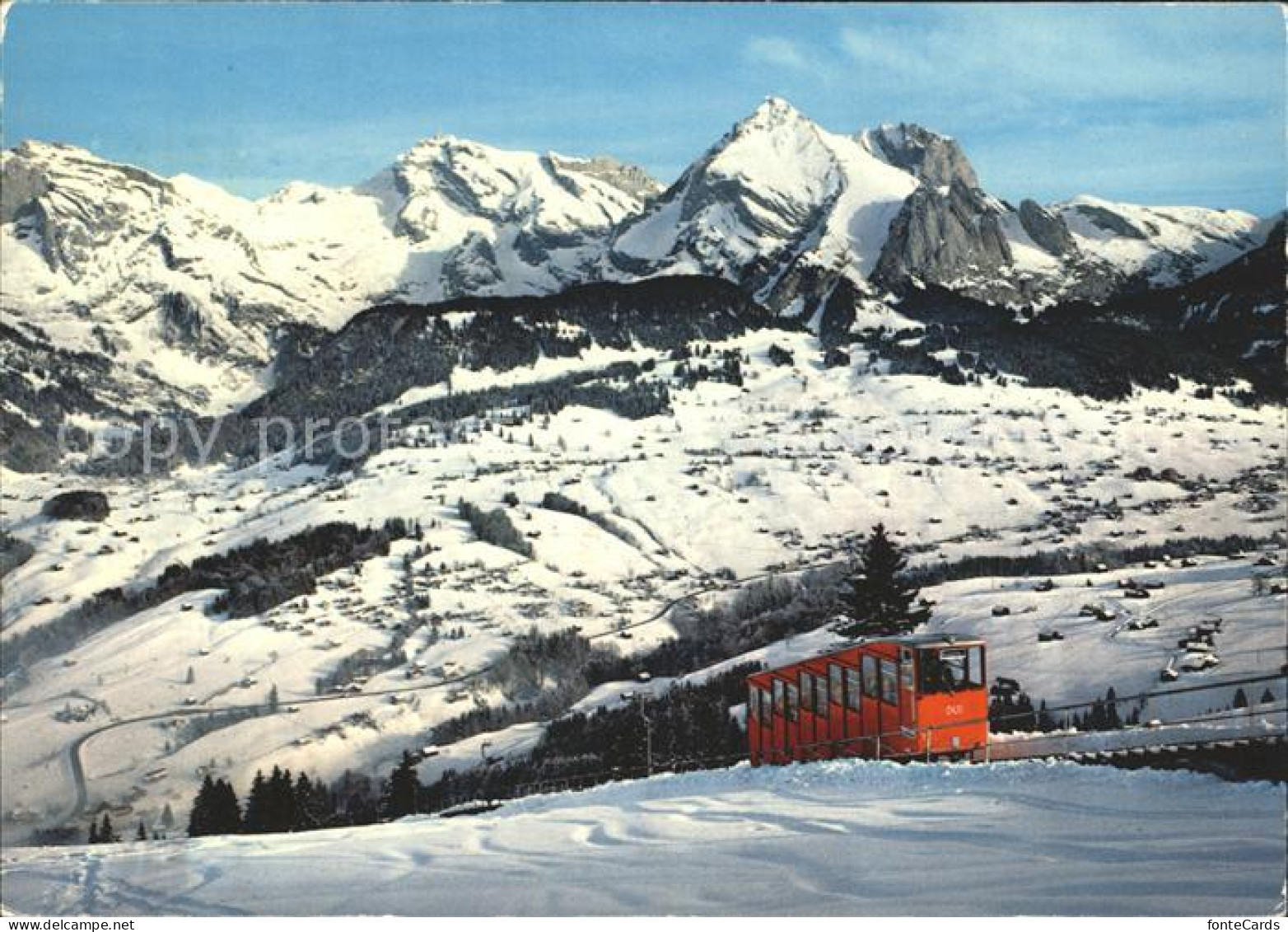 12219287 Unterwasser Toggenburg Drahtseilbahn Unterwasser Iltios Mit Stoss Saent - Sonstige & Ohne Zuordnung