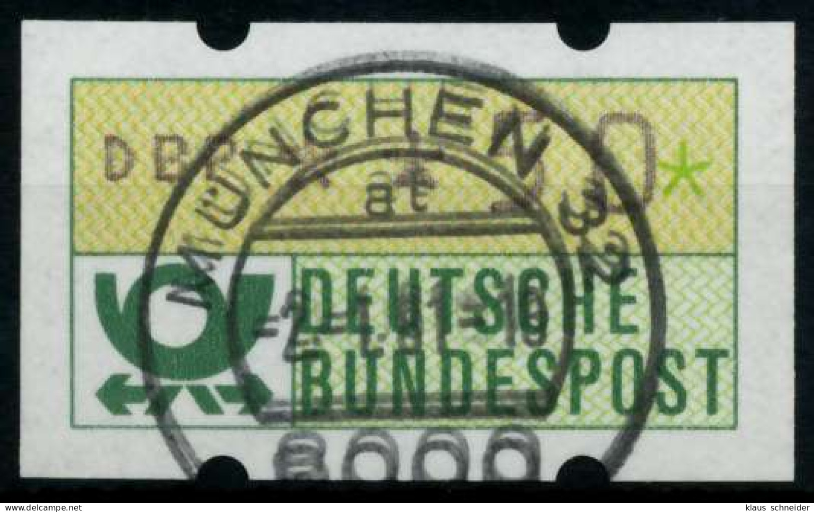 BRD ATM 1981 Nr 1-1-050R Zentrisch Gestempelt X9707DA - Machine Labels [ATM]