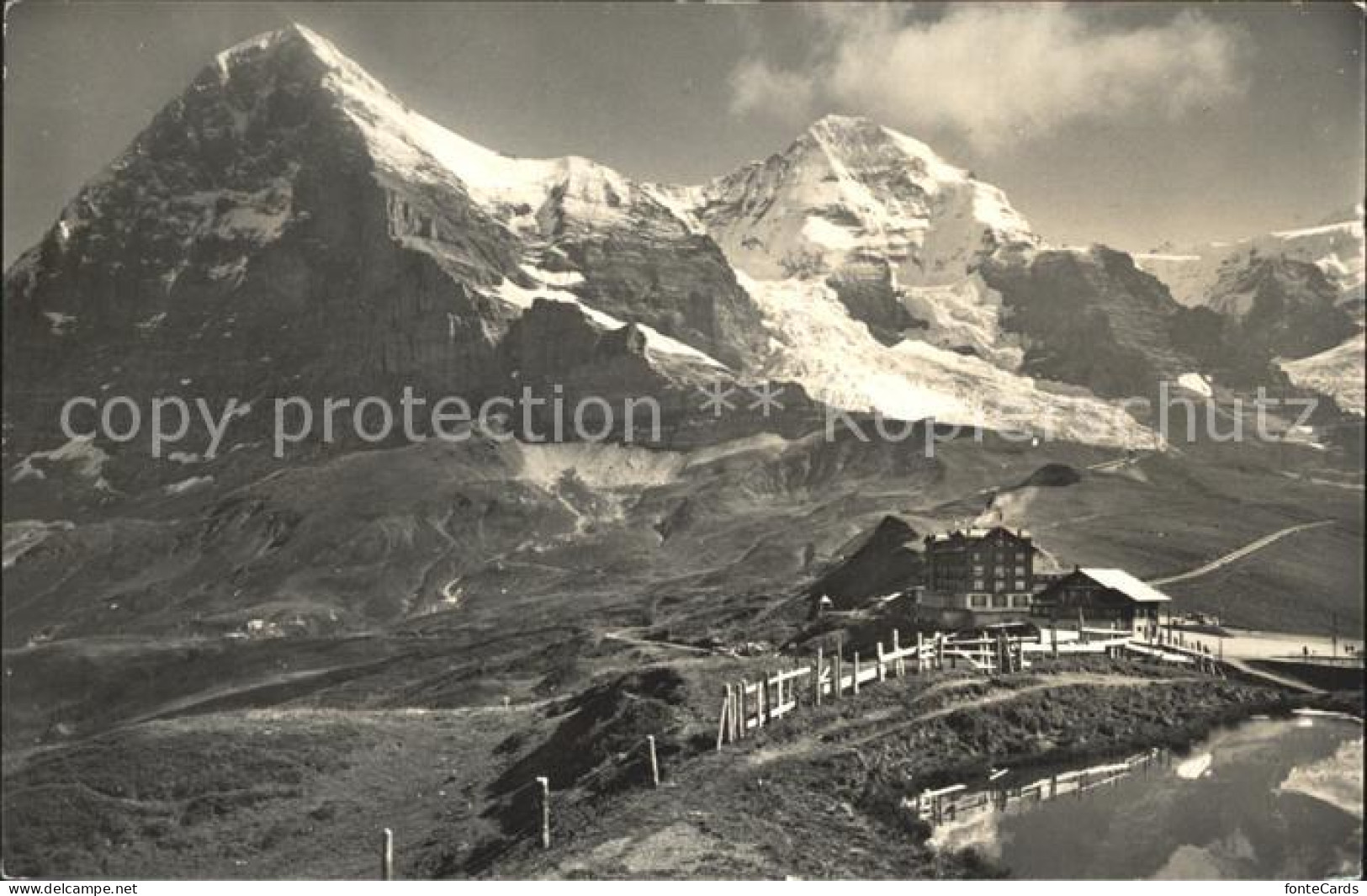 12184087 Kleine Scheidegg Interlaken Eiger Nordwand Mit Moench Kleine Scheidegg - Andere & Zonder Classificatie