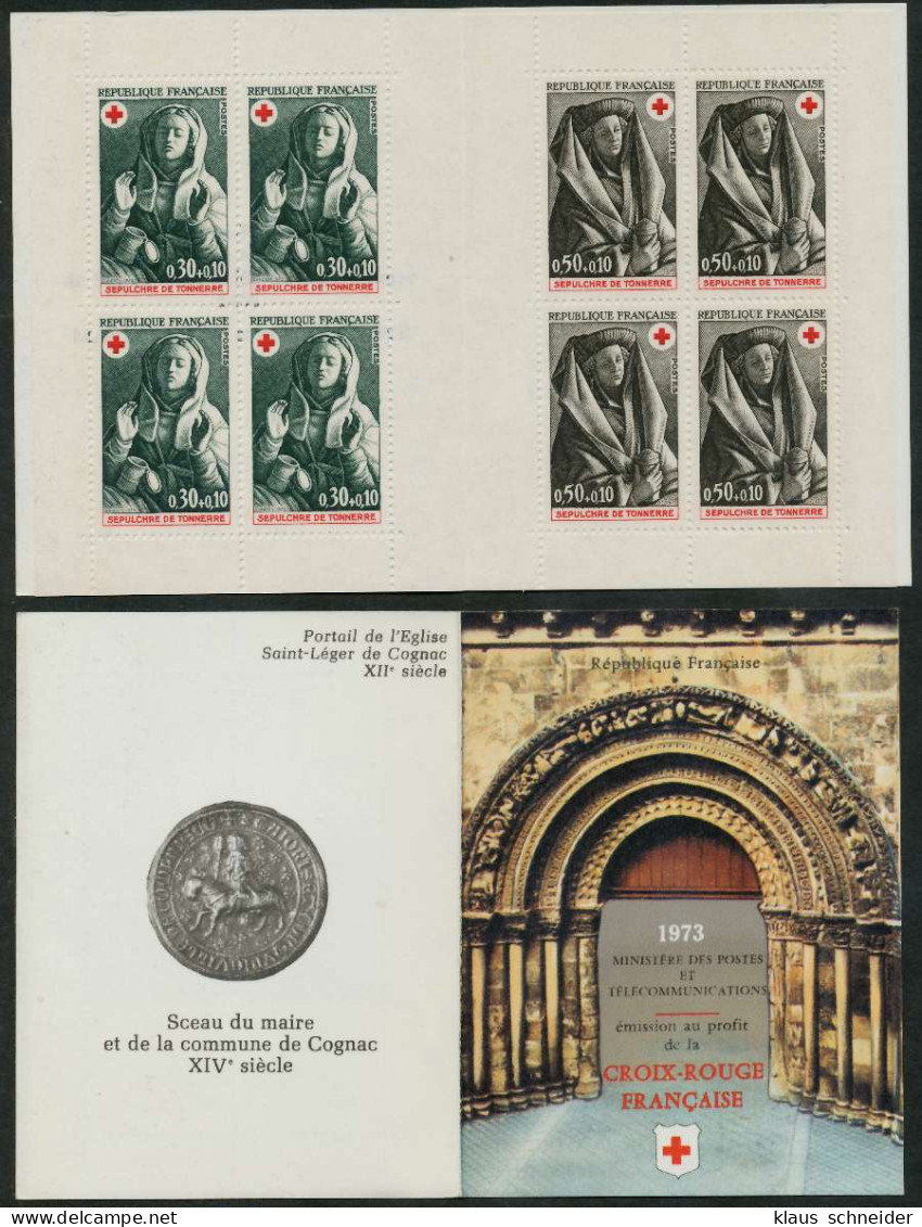 FRANKREICH MARKENHEFTCHEN Nr MH 1859-1860 Postfrisch S01A6BA - Rotes Kreuz