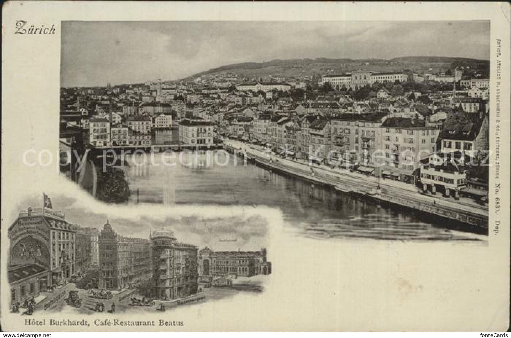 12159947 Zuerich Hotel Burkhardt Cafe Restaurant Beatus Zuerich - Andere & Zonder Classificatie