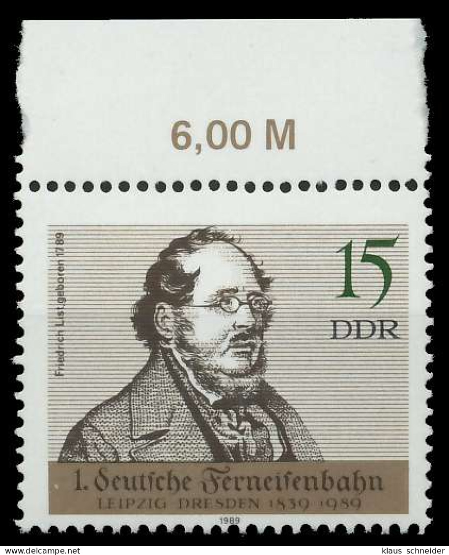 DDR 1989 Nr 3238 Postfrisch ORA X0E3C4E - Unused Stamps