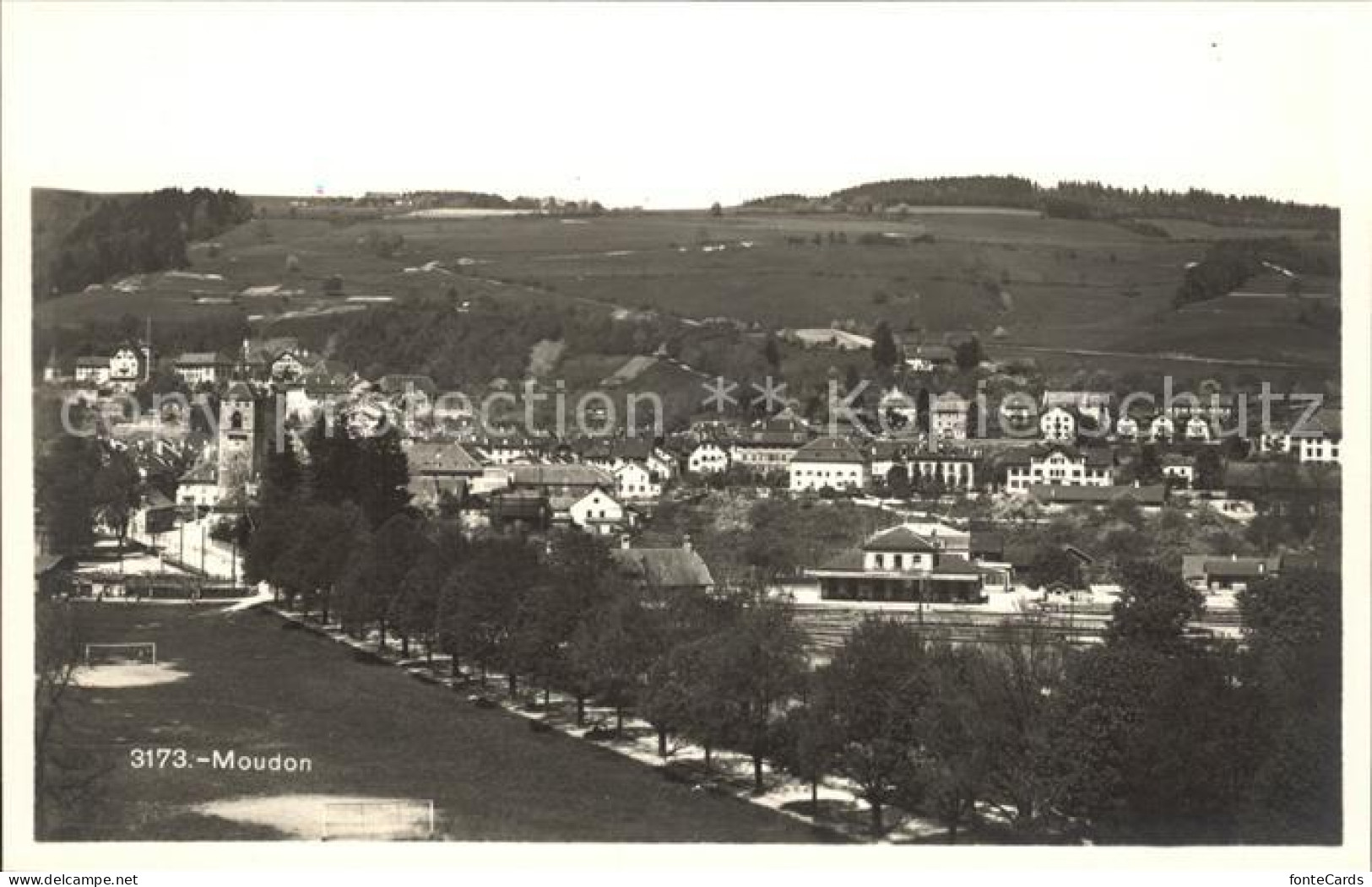 12159307 Moudon Stadtansicht Moudon - Sonstige & Ohne Zuordnung