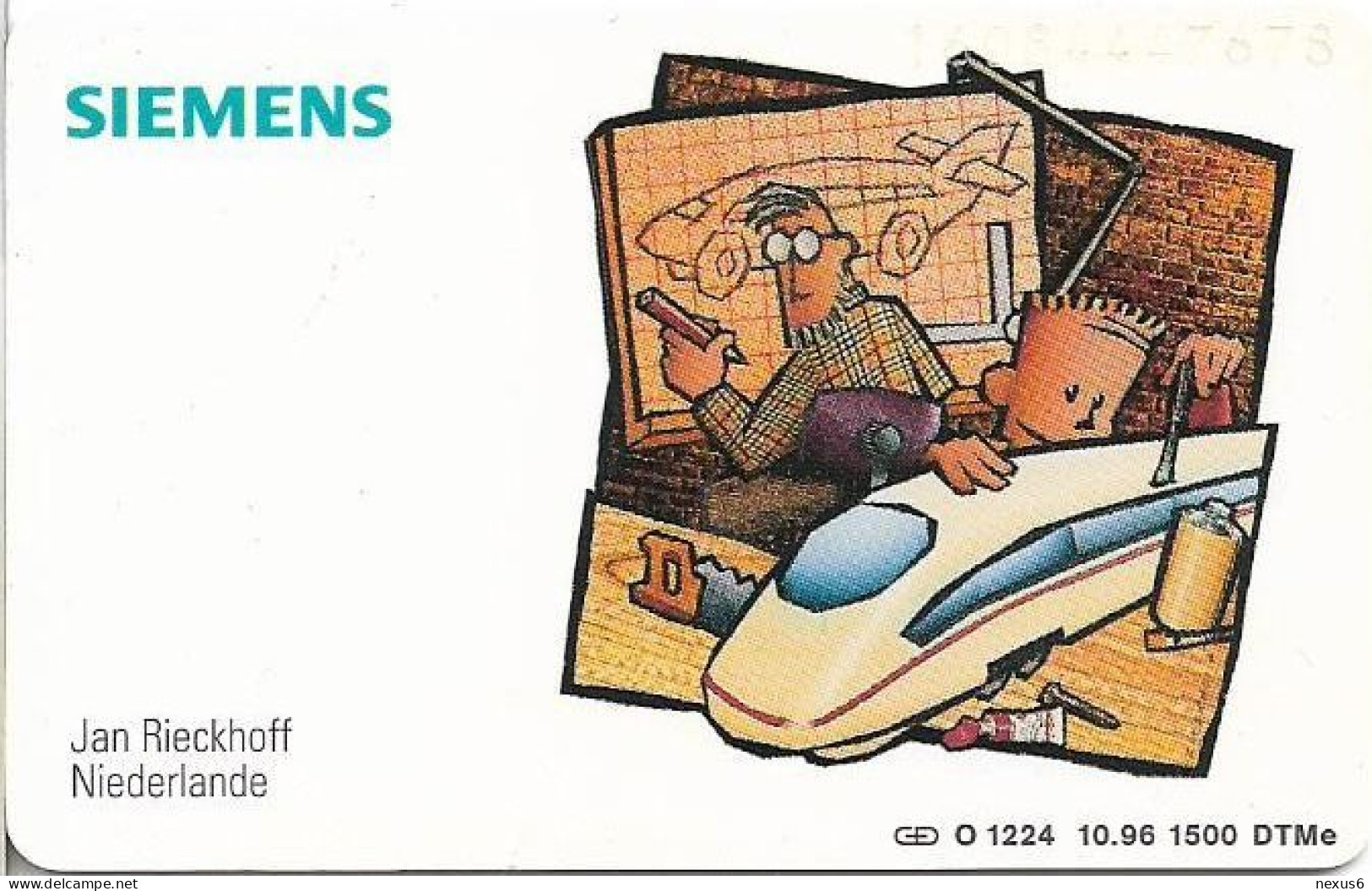 Germany - Siemens Cartoon Calendar 1997 - J. Rieckhoff ''Niederlande'' - O 1224 - 10.1996, 6DM, 1.500ex, Mint - O-Serie : Serie Clienti Esclusi Dal Servizio Delle Collezioni