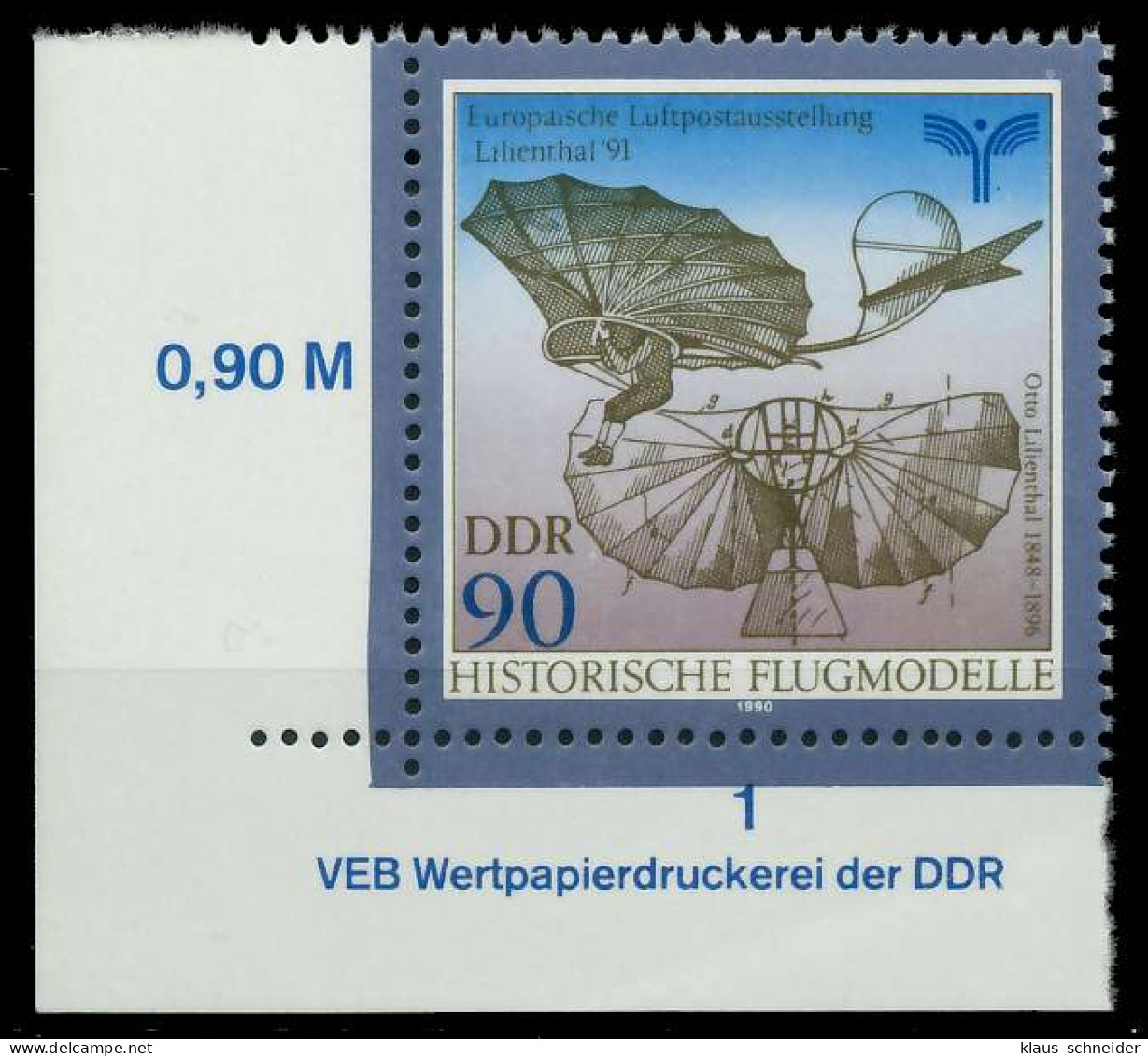 DDR 1990 Nr 3314 Postfrisch ECKE-ULI SB7B94A - Ungebraucht