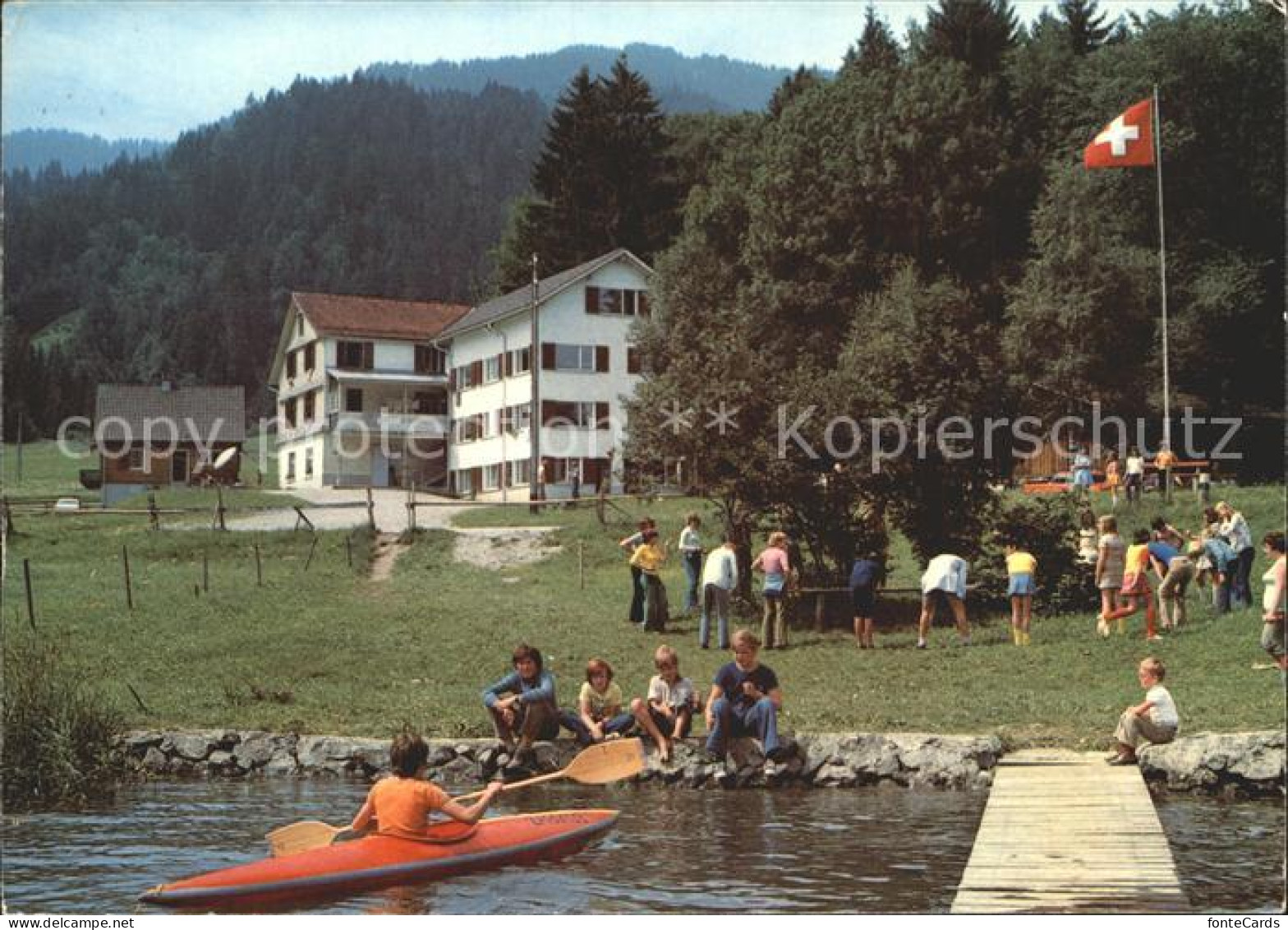 12156997 Euthal Ferienlager Roessli Steinbach Am Sihlsee Kanu Euthal - Other & Unclassified
