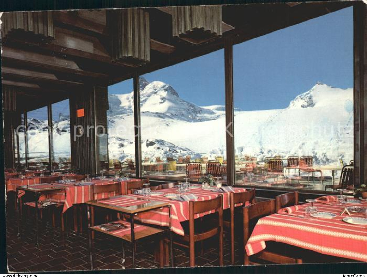 12156967 Zermatt VS Restaurant Glacier Theodul Trockener Steg Kleines Matterhorn - Autres & Non Classés