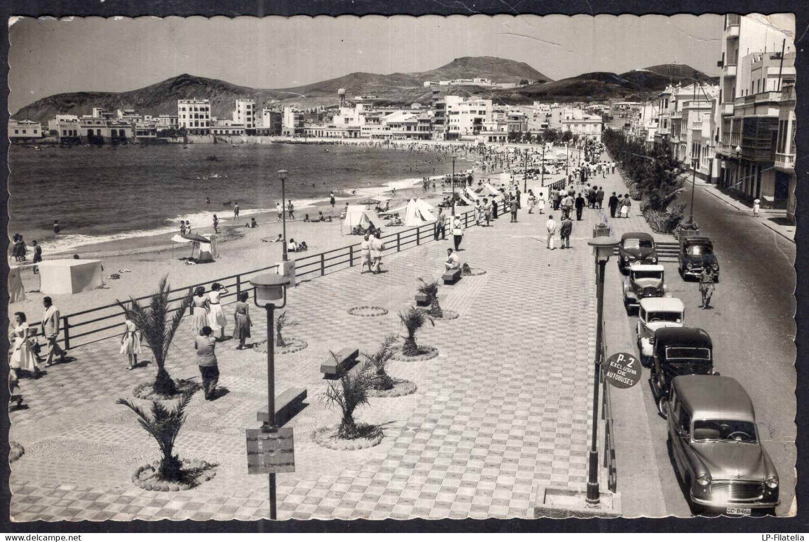 España - Circa 1950 - Las Palmas De Gran Canaria - Puerto Y Playa - Gran Canaria