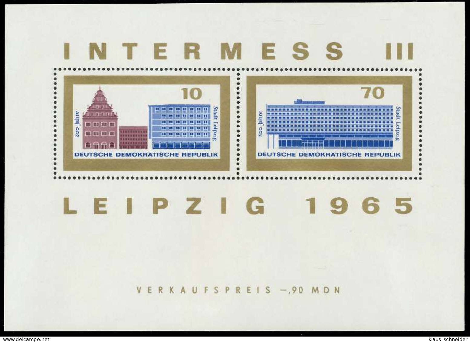 DDR BLOCK KLEINBOGEN Block 23 Einzelmarken Postfrisch SB7FF5A - Sonstige & Ohne Zuordnung