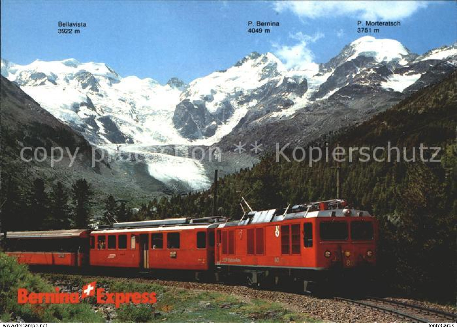 12147037 Rhaetische Bahn Bernina-Express Bellavista  Eisenbahn - Autres & Non Classés