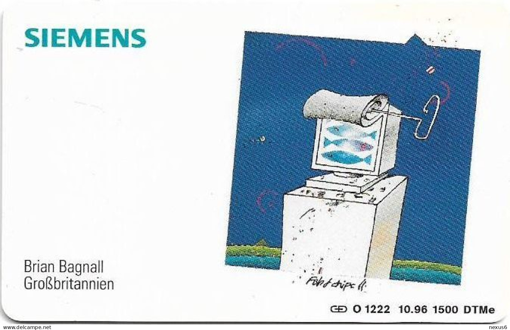 Germany - Siemens Cartoon Calendar 1997 - B. Bagnall ''Großbritannien'' - O 1222 - 10.1996, 6DM, 1.500ex, Mint - O-Series : Séries Client