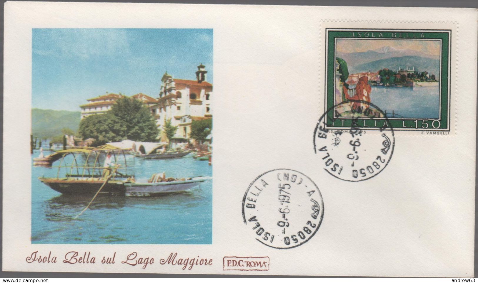 ITALIA - ITALIE - ITALY - 1975 - Turismo - 2ª Emissione - Isola Bella - FDC Roma - FDC