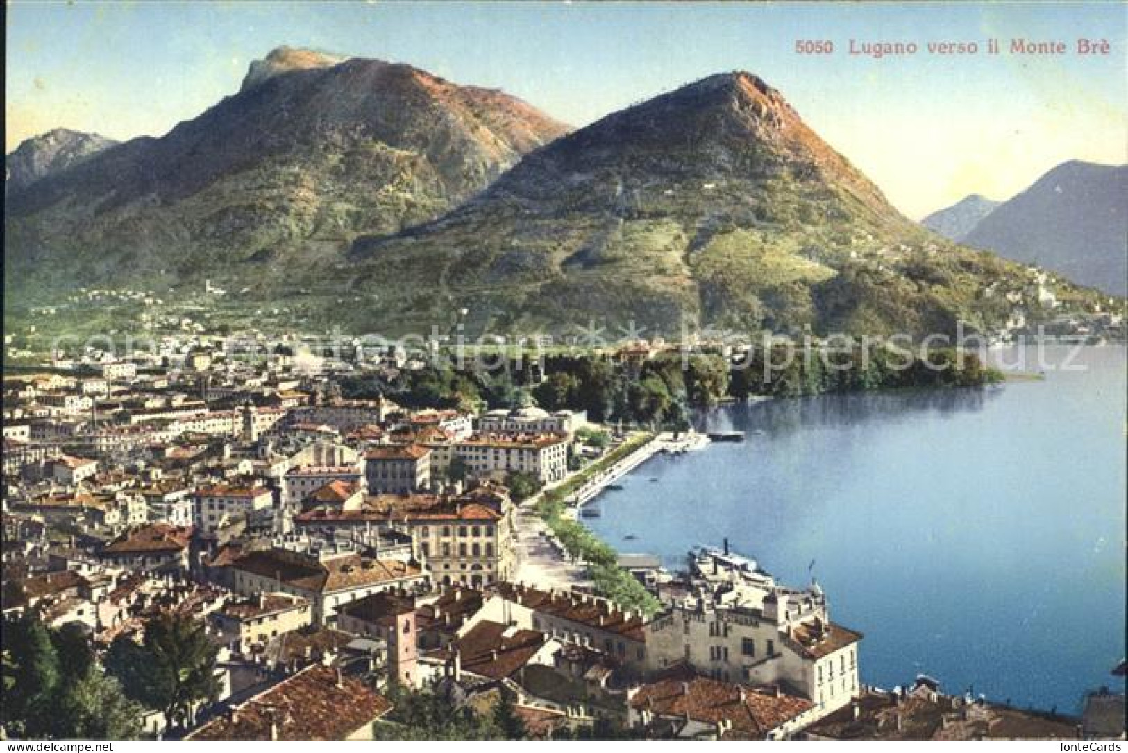 12139407 Lugano TI Verso Il Monte Bre Lago Di Lugano Lugano - Other & Unclassified