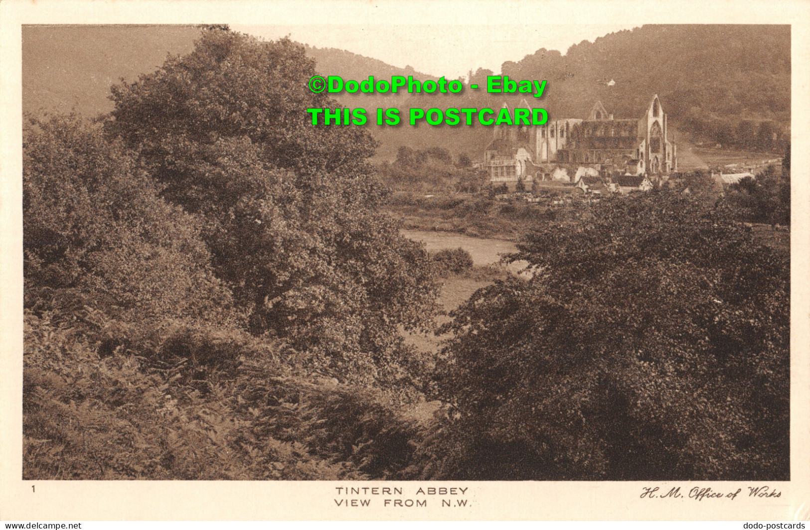 R412826 Tintern Abbey. View From N. W. H. M. Office Of Works. John Swain - World