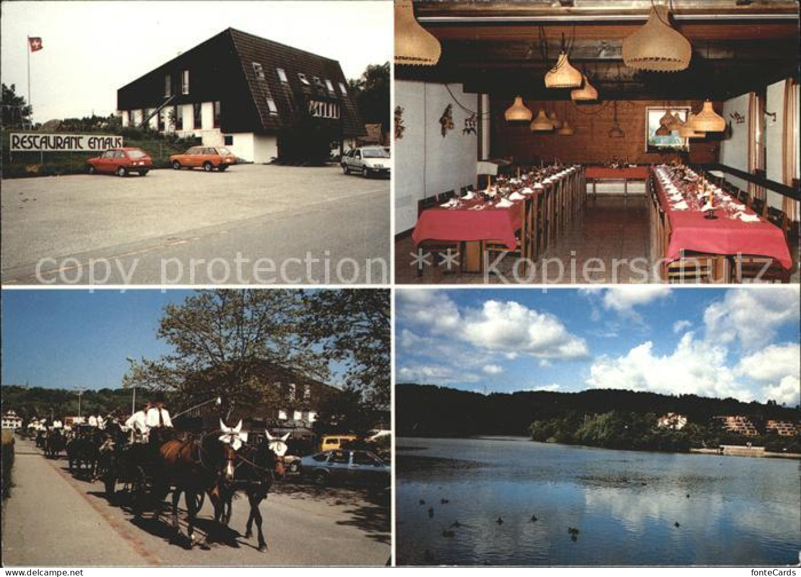 12125037 Zufikon Restaurant Emaus Pferdekutschen Zufikon - Sonstige & Ohne Zuordnung