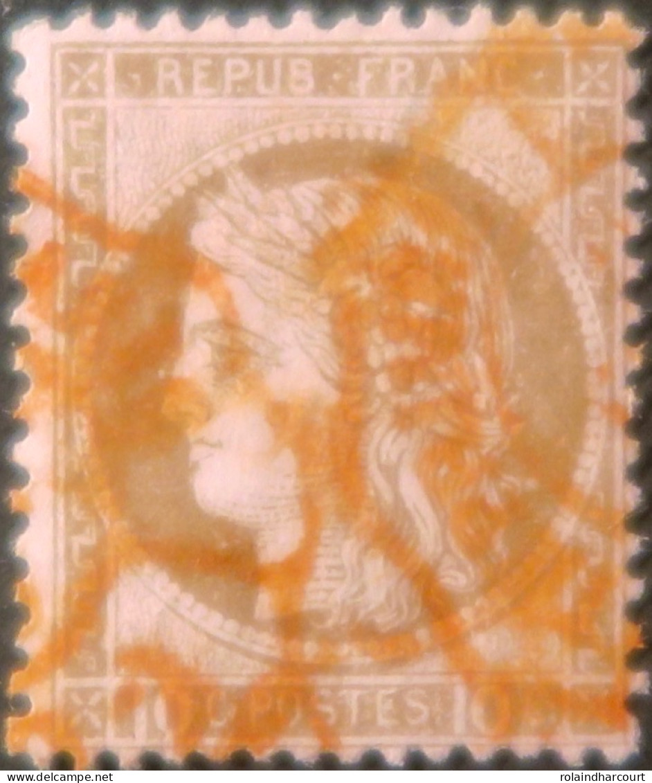 X1228 - FRANCE - CERES N°54 - CàD ROUGE Des Imprimés PARIS - 1871-1875 Cérès